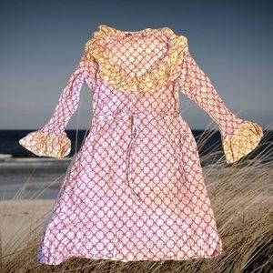 Gretchen Scott Designs Long sleeve neck bow Dress with pockets